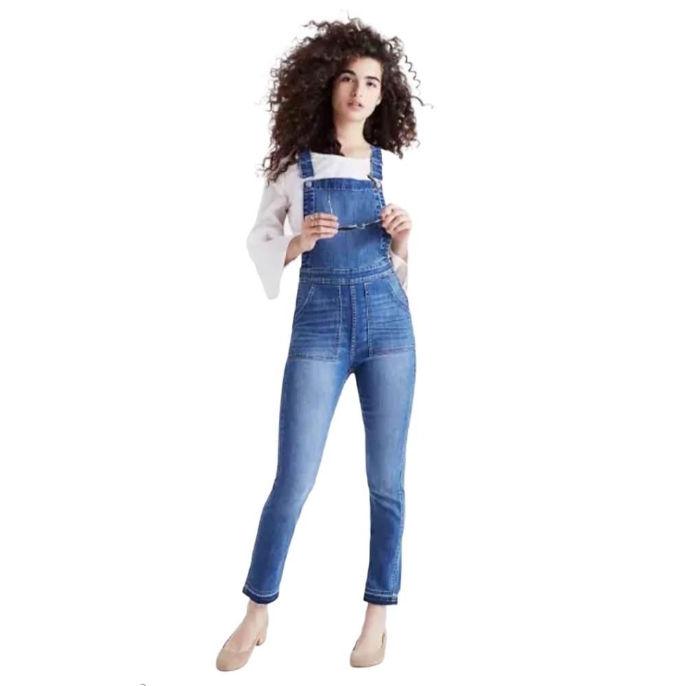 Madewell Skinny Denim Overalls S Drop Hem Edition